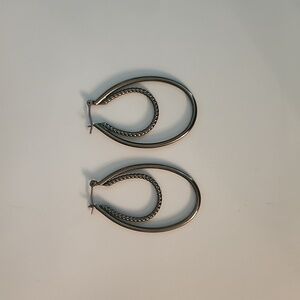 LIA SOPHIA Black Metal Earrings